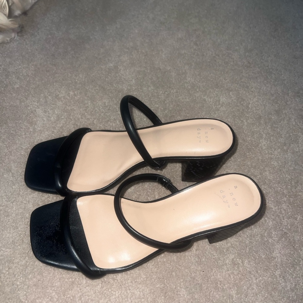 A New Day "Cris" Open Toe Block Heel Sandals